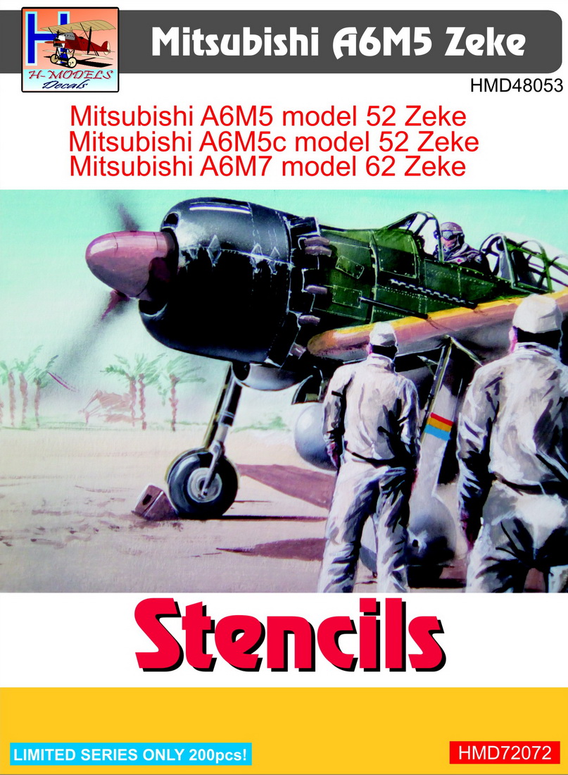 1/72　三菱A6M5 零式艦上戦闘機五二型 ステンシル（コーションマーク「ノルナ」等） - ウインドウを閉じる