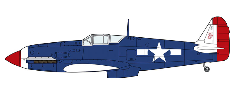 1/48　川崎 キ61 三式戦闘機 飛燕 I型 丁 “アメリカ軍鹵獲機” - ウインドウを閉じる