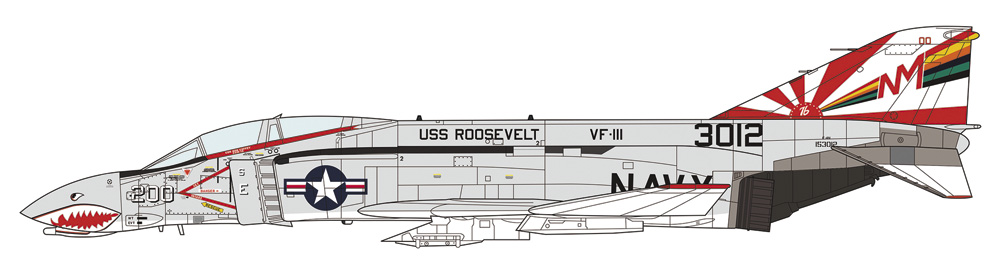 1/48　F-4B/N ファントム II “VF-111 サンダウナーズ CAG” - ウインドウを閉じる