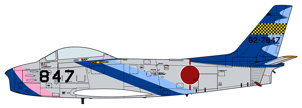 1/48　F-86F-40 セイバー “ブルーインパルス 初代塗装ウイング機” - ウインドウを閉じる