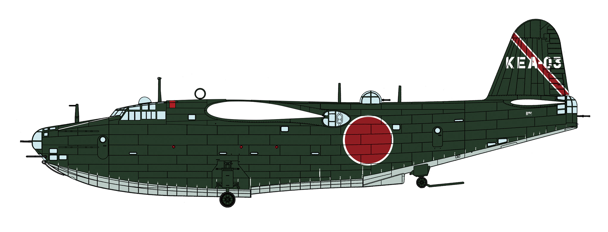 【予約する】　1/72　川西 H8K2 二式大型飛行艇 12型 “第901航空隊” - ウインドウを閉じる