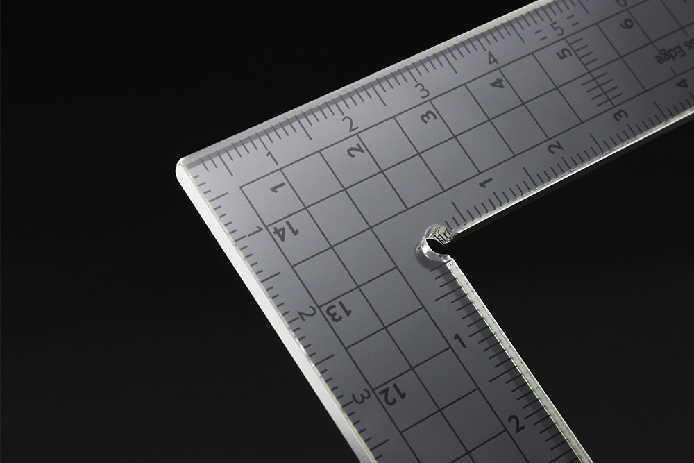 1/工具　カッティングスケール Ｌ字型 （15cm×9cm）【ステンレスエッジ加工】