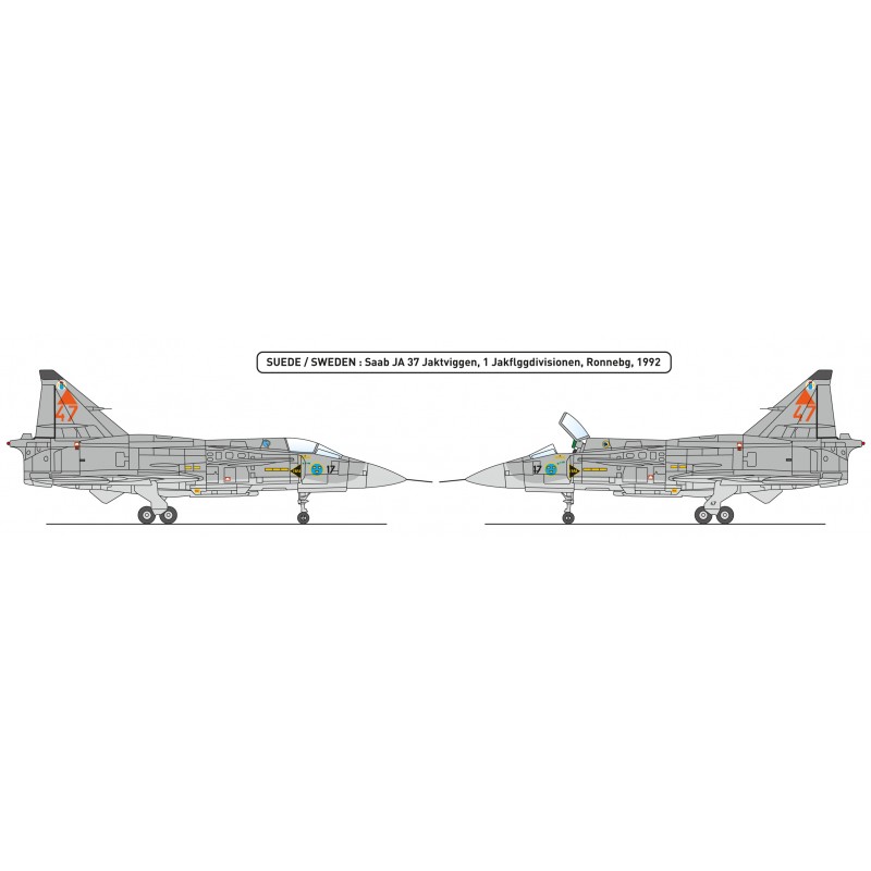 1/72 スウェーデン空軍 JA-37 ヤクトビゲン