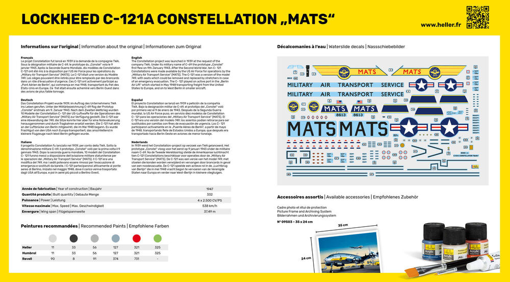 1/72 アメリカ空軍 C-121A コンステレーション "MATS”