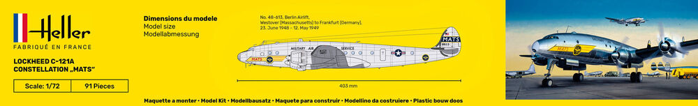 1/72 アメリカ空軍 C-121A コンステレーション "MATS”