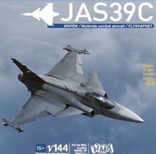 【予約する】　1/144 JAS39 グリペン プラスチックモデルキット（リニューアル版）