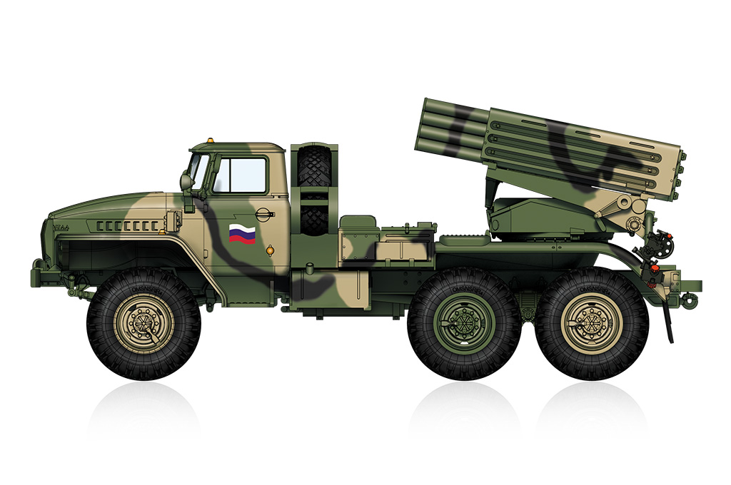1/72　ロシア BM-21 グラート 自走多連装ロケット砲 後期型 - ウインドウを閉じる