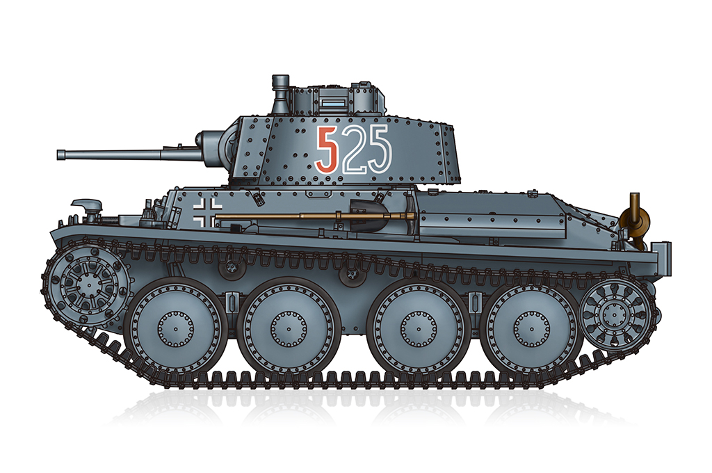 1/72　ドイツ 38（t）戦車 E/F型 - ウインドウを閉じる