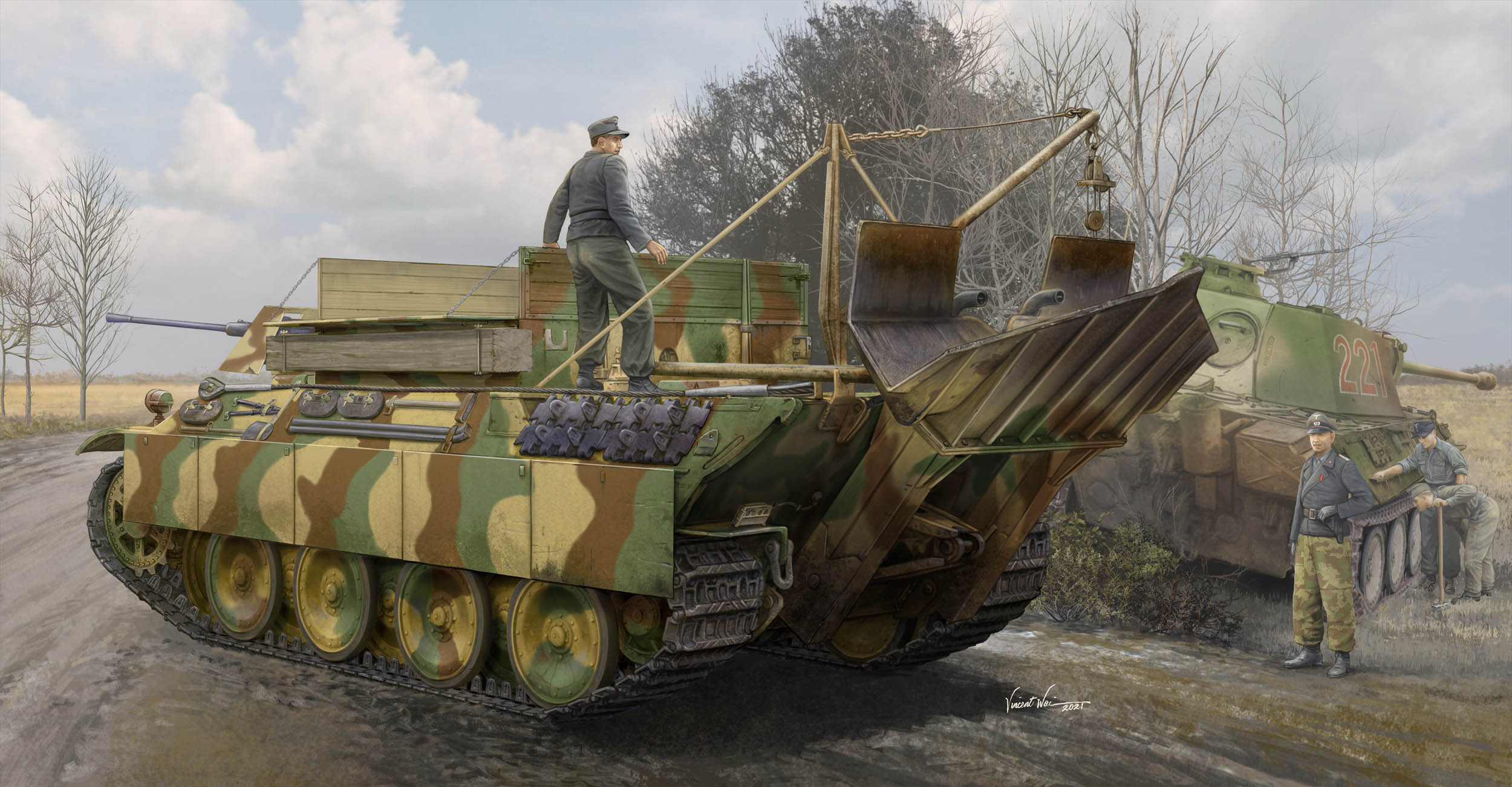1/35　ドイツ ベルゲパンサーG型 戦車回収車 - ウインドウを閉じる