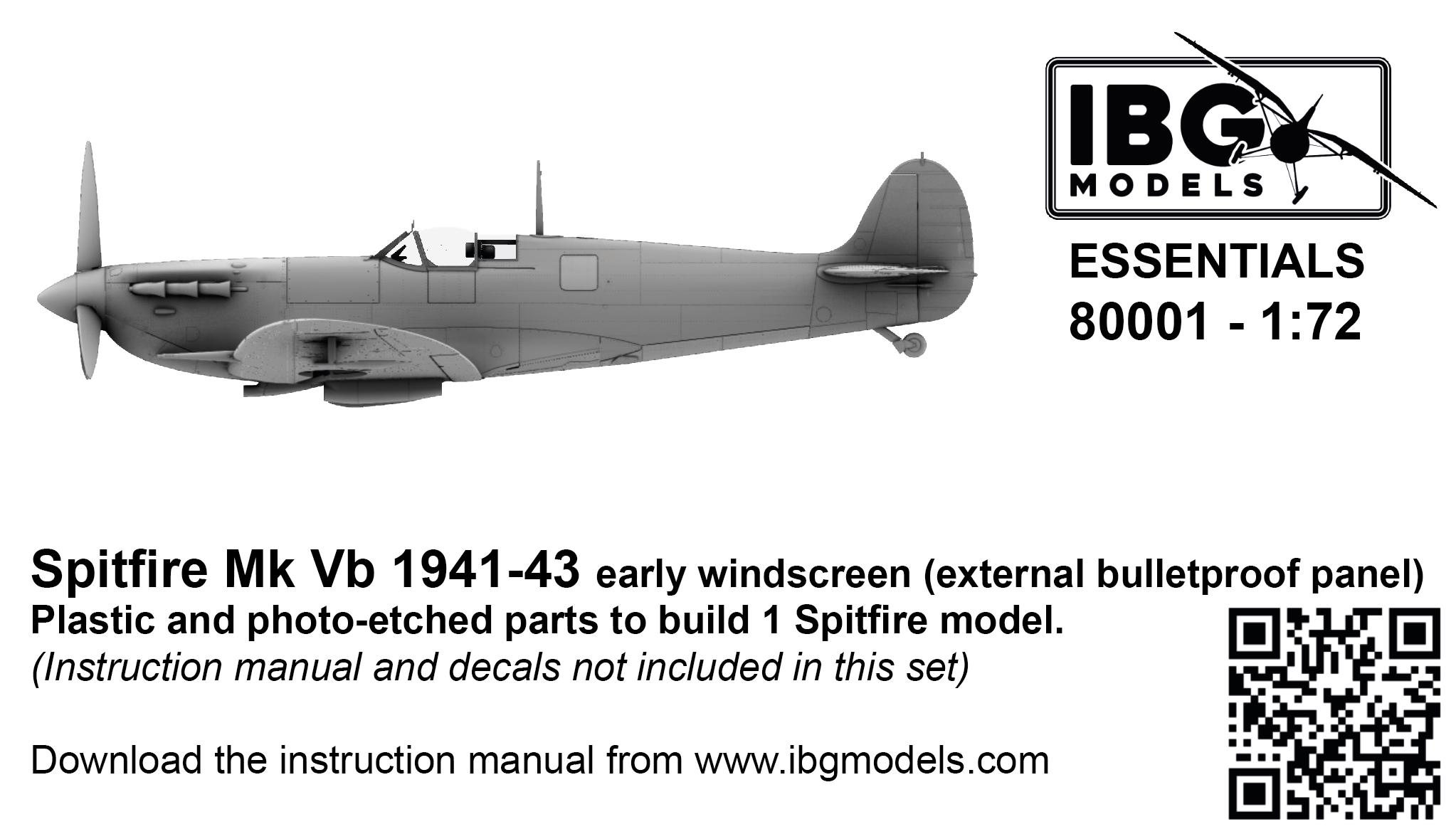 【予約する】　1/72 スピットファイア Mk.Vb 1941～1943年 (初期風防) エッセンシャルエディション