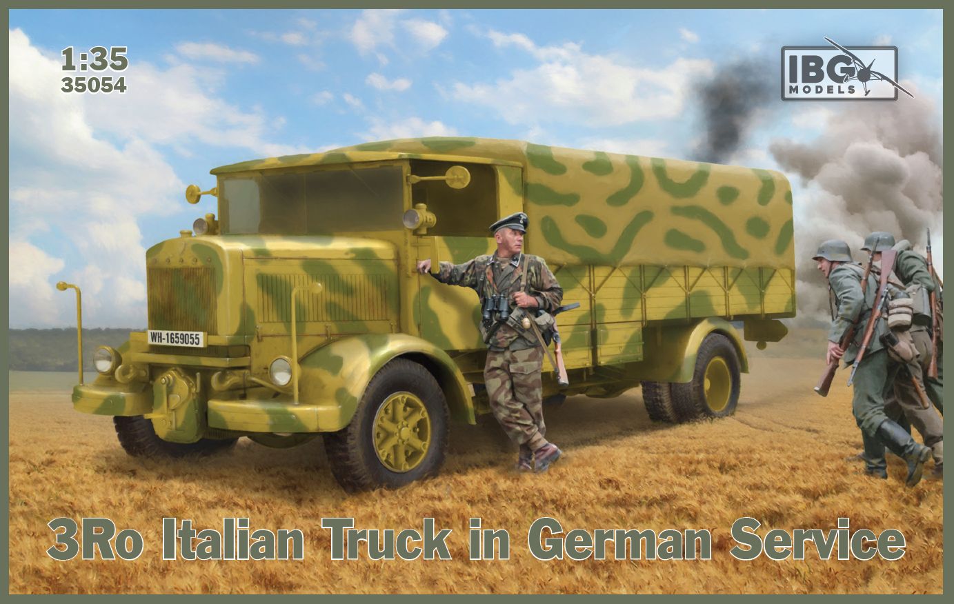 1/35　伊・ランチャア3Ro重トラック・カーゴタイプ・ドイツ軍仕様 - ウインドウを閉じる