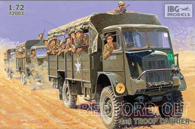 1/72　英・ベッドフォードQLT3tonトラック4x4兵員輸送タイプ - ウインドウを閉じる