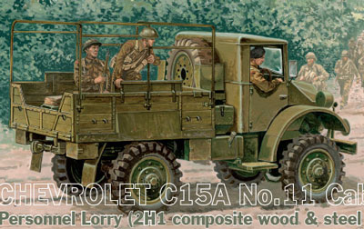 1/72　英・シボレーC15A キャブ11カーゴトラック木製荷台タイプ