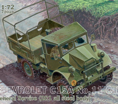 1/72　英・シボレーC15A キャブ11カーゴトラック金属荷台タイプ
