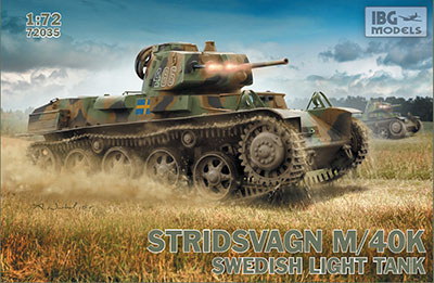1/72　ストリッツヴァグンM40/Kスウェーデン軽戦車 - ウインドウを閉じる