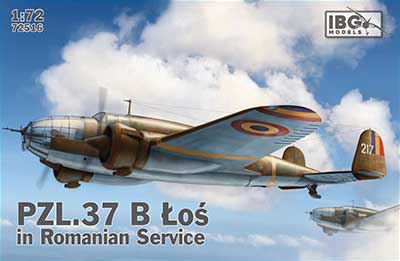 1/72　ルーマニア双発爆撃機PZL.37BロシュLos