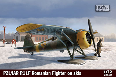 1/72　ルーマニアPZL P.11F・ガル翼戦闘機・スキー装備型 - ウインドウを閉じる