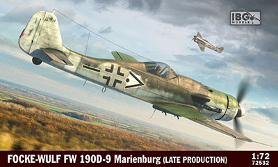 1/72　独・フォッケウルフFw190D-9戦闘機・最終生産型マリーエンブルク工場 - ウインドウを閉じる
