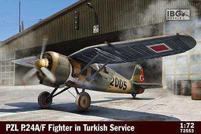 1/72　ポ・PZL P.24A/F・ガル翼戦闘機・トルコ軍仕様 - ウインドウを閉じる
