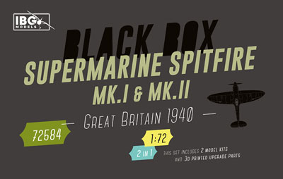 【予約する】　1/72　限定２機セット・スピットファイアMk.I＆Mk.II・バトルオブブリテン1940・３Dプリントパーツ多数