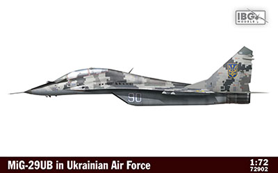 1/72　ウクライナ空軍・ミコヤンMiG-29UBファルクラム複座練習機 - ウインドウを閉じる