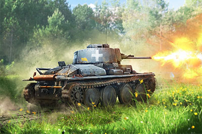 1/72　独・プラガPz.kpfw.38(t) Ausf.A 軽戦車 - ウインドウを閉じる