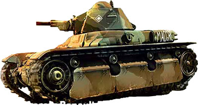 【予約する】　1/72　仏・ルノーR40軽戦車・37mmSA38（長砲身）搭載型