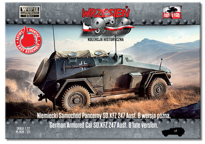 【予約する】　1/72　独・sd.kfz247Ausf.B４輪装甲指揮車・後期型