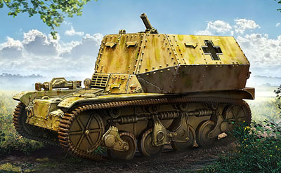 【予約する】　1/72　独・8cm迫撃砲34型自走砲AMR35(f)軽戦車車体改造