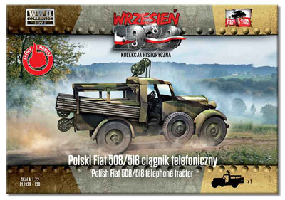 【予約する】　1/72　ポ・ポリスキーフィアット508/518通信線敷設トラクター　