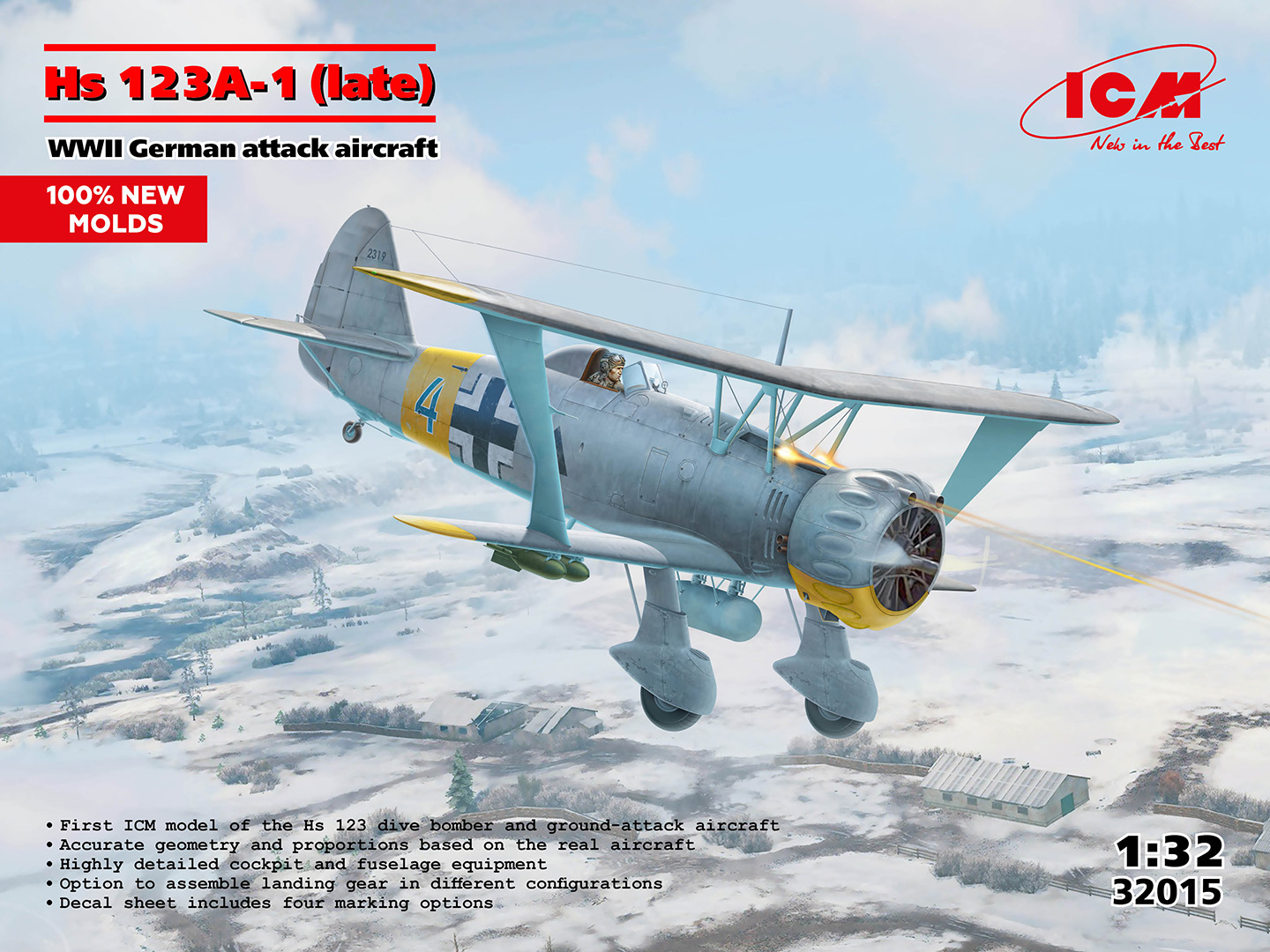 【予約する】　1/32　ヘンシェル Hs123A-1 (後期型)
