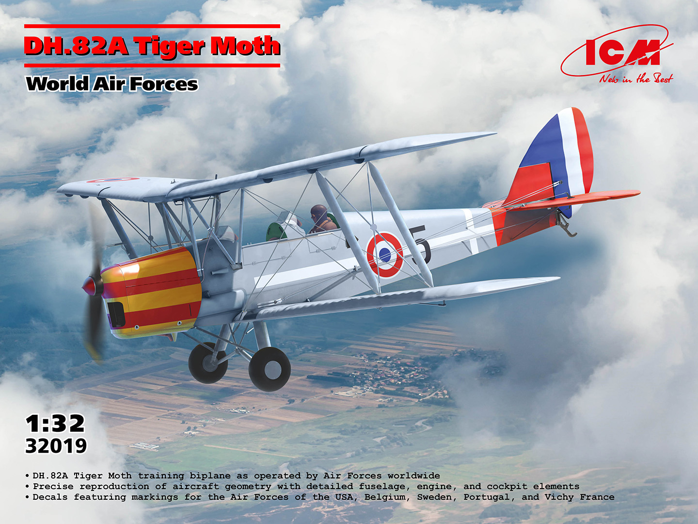 【予約する】　1/32　DH.82A タイガーモス(World Air Forces）