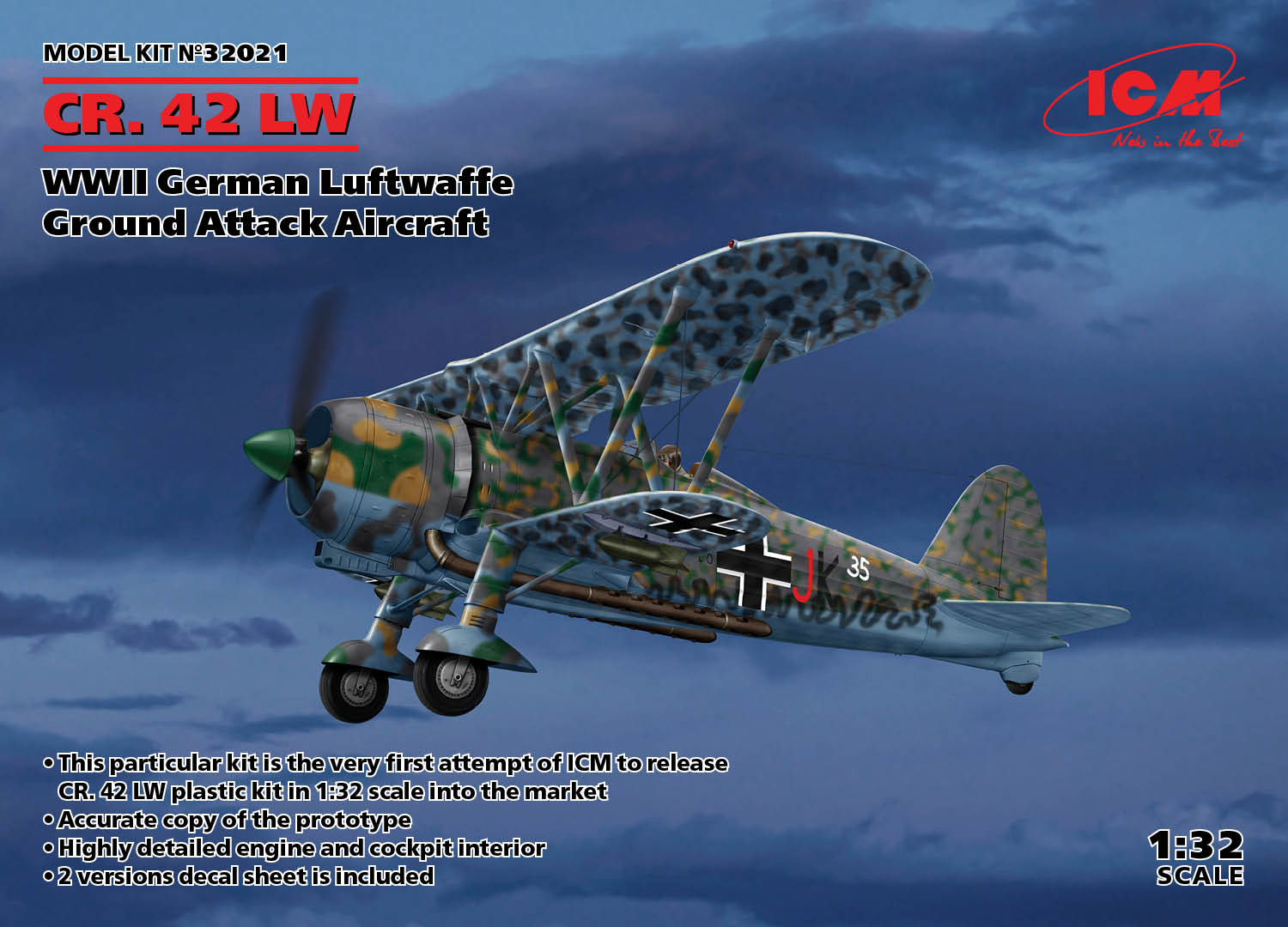 1/32 イギリス空軍 デ・ハビランド D.H82A タイガーモス [32035