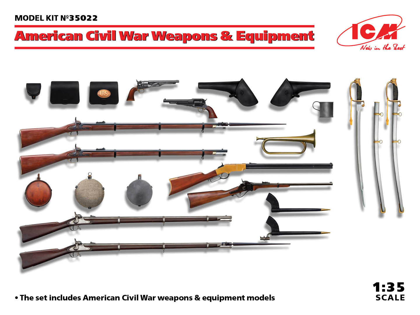 1/35　アメリカ南北戦争 武器 & 装備セット
