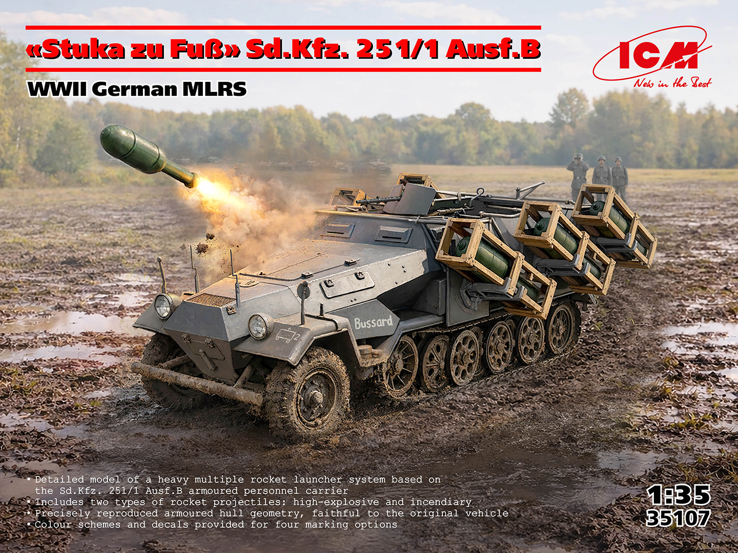 1/35　Sd.Kfz. 251/1 Ausf.B 多連装ロケットランチャー搭載型 "スツーカ"
