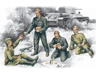 1/35　ソビエト戦車兵　休憩中ポーズ（1939-42） - ウインドウを閉じる