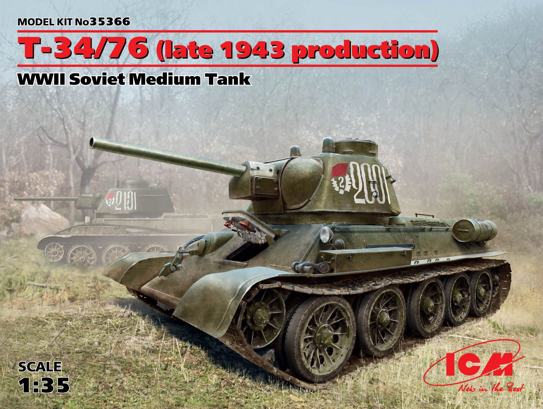 1/35　ソビエト T-34/76 1943 後期型 - ウインドウを閉じる