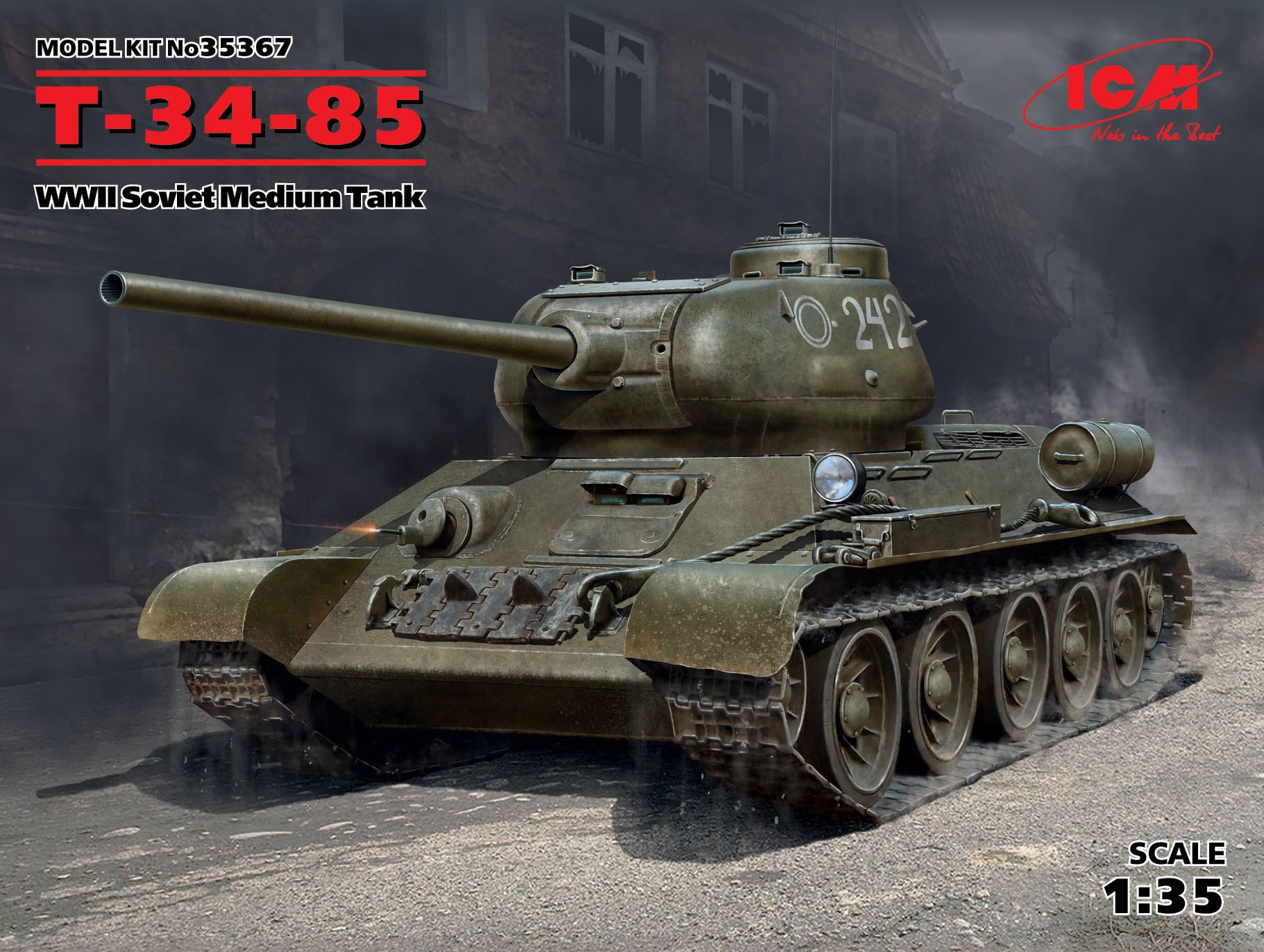 1/35　ソビエト T-34/85 - ウインドウを閉じる
