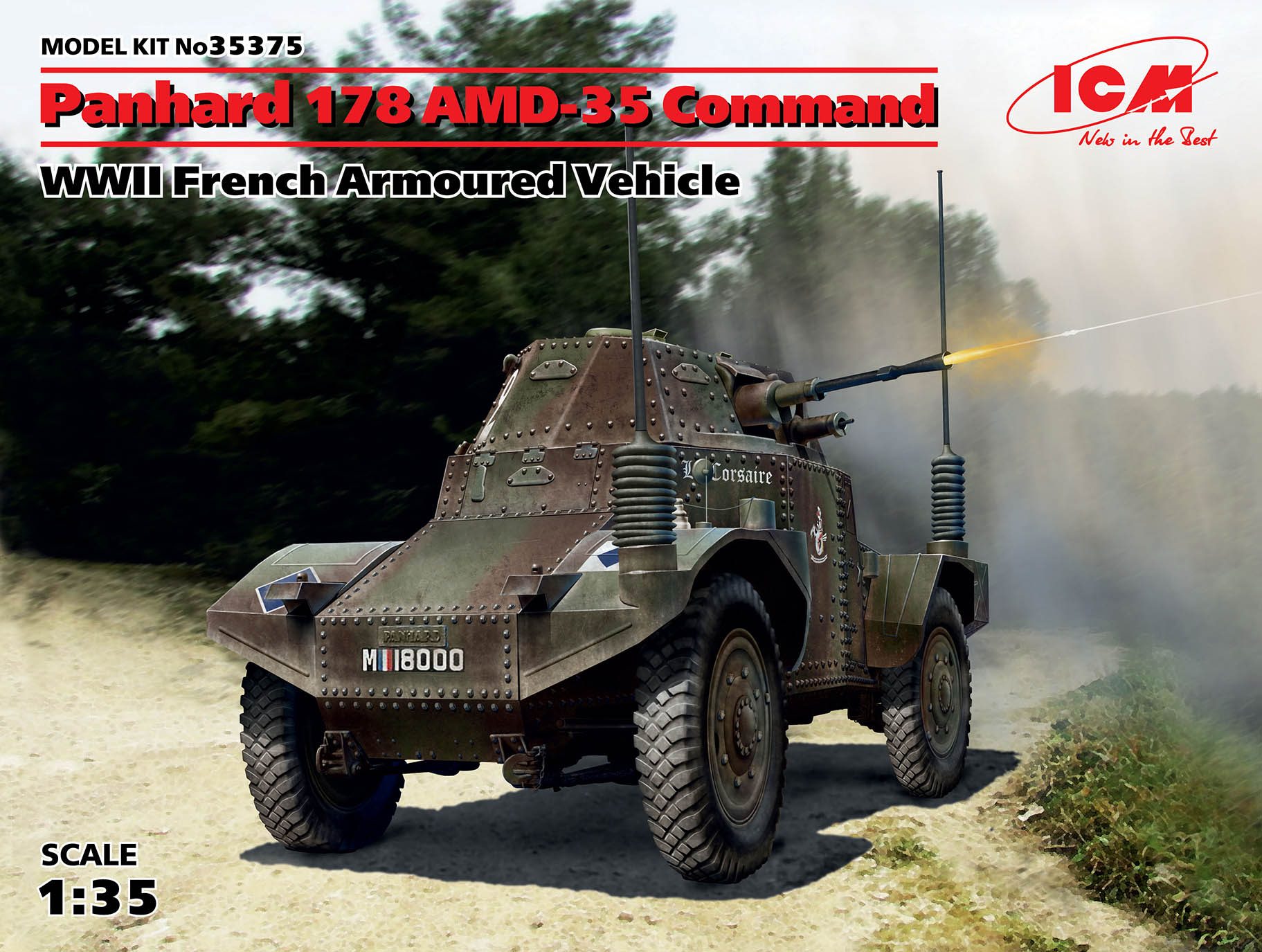 1/35　フランス パナール AMD-35 (178) 装甲指揮車