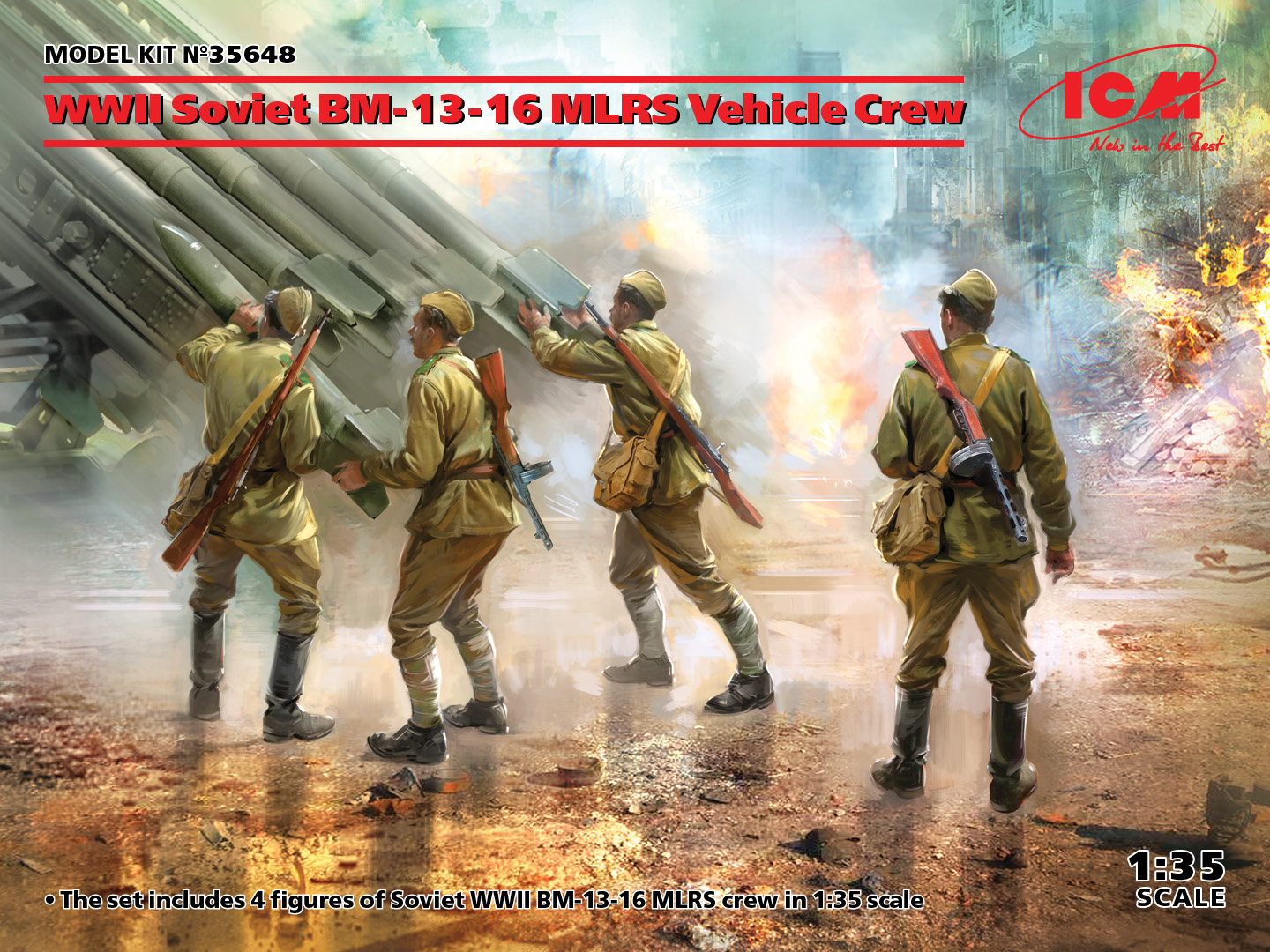 1/35　WWⅡソビエト BM-13-16 MLRS クルー