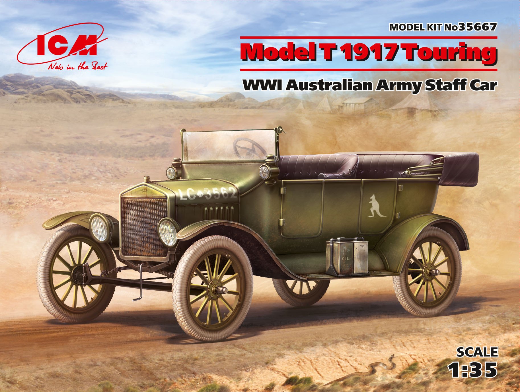 1/35　Ｔ型フォード 1917 オーストラリア陸軍 スタッフカー - ウインドウを閉じる