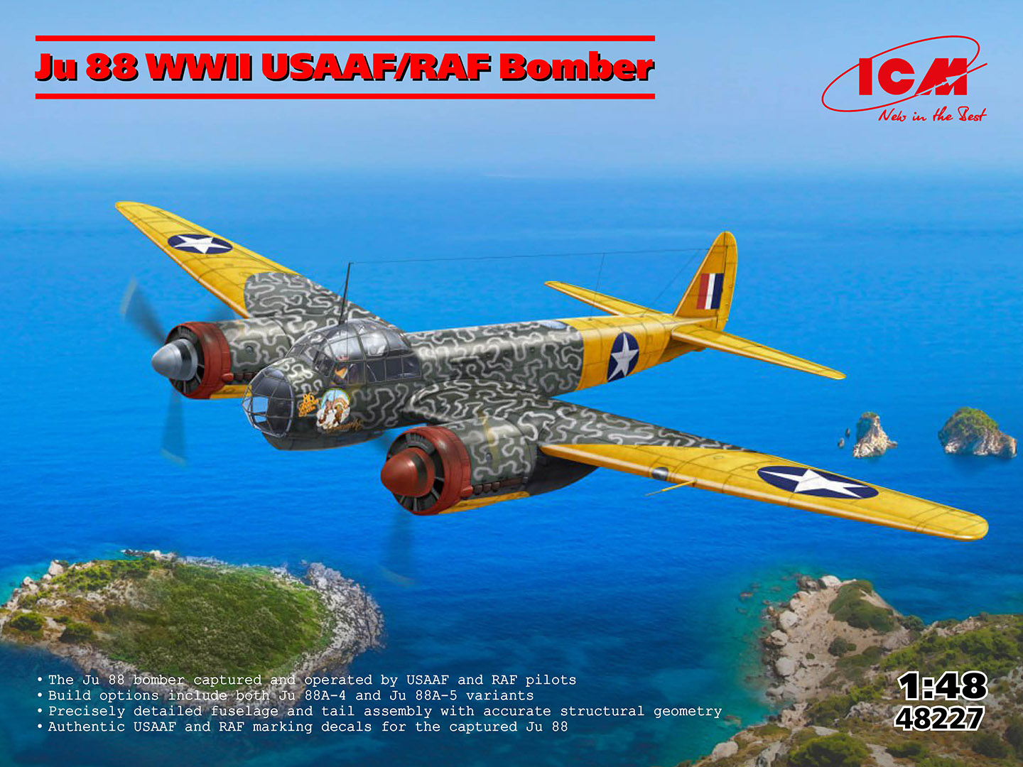 【予約する】　1/48　ユンカースJu 88 WWII USAAF/RAF 爆撃機