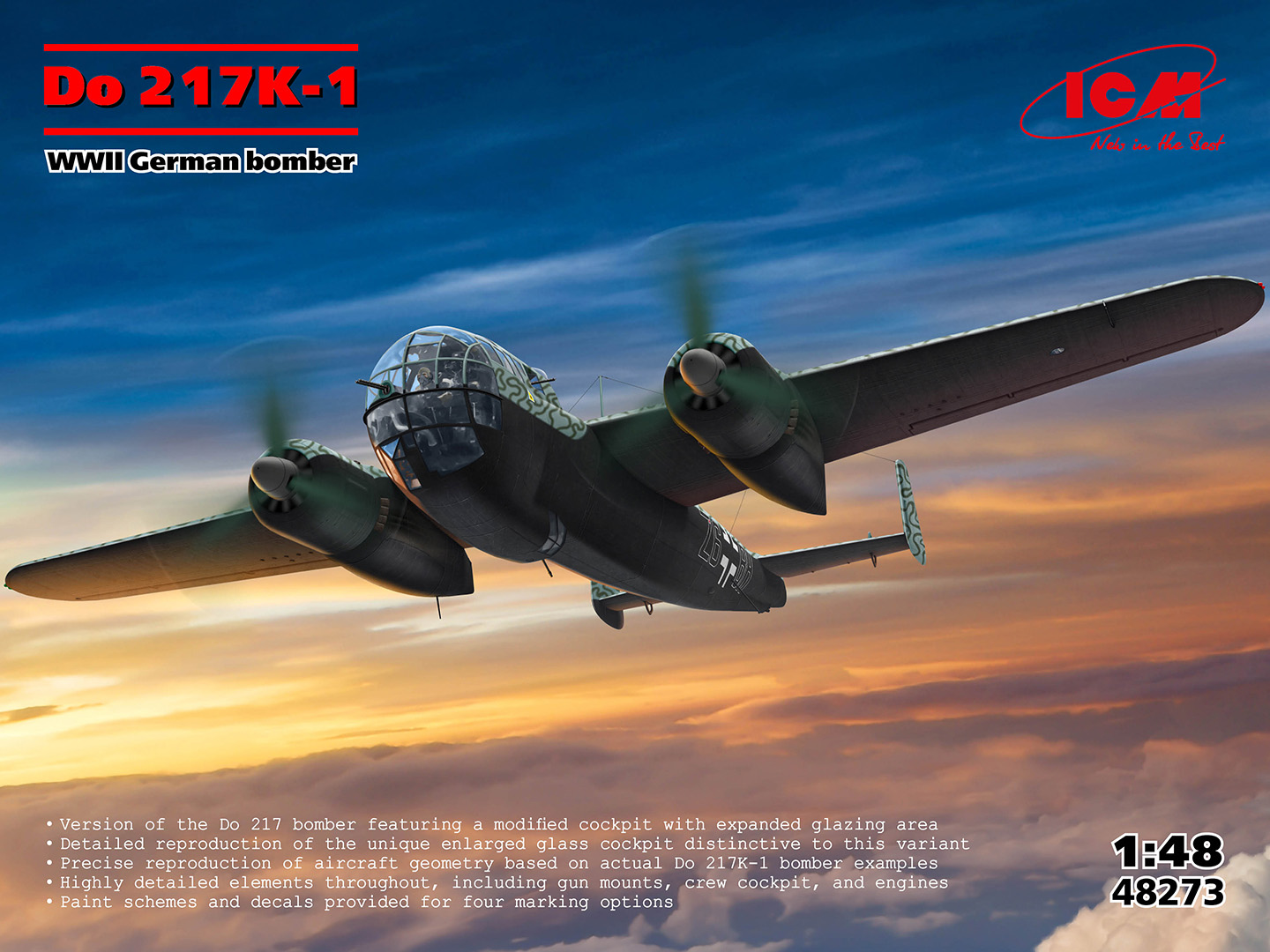 1/48　 WWII ドイツ ドルニエ 217K-1 爆撃機
