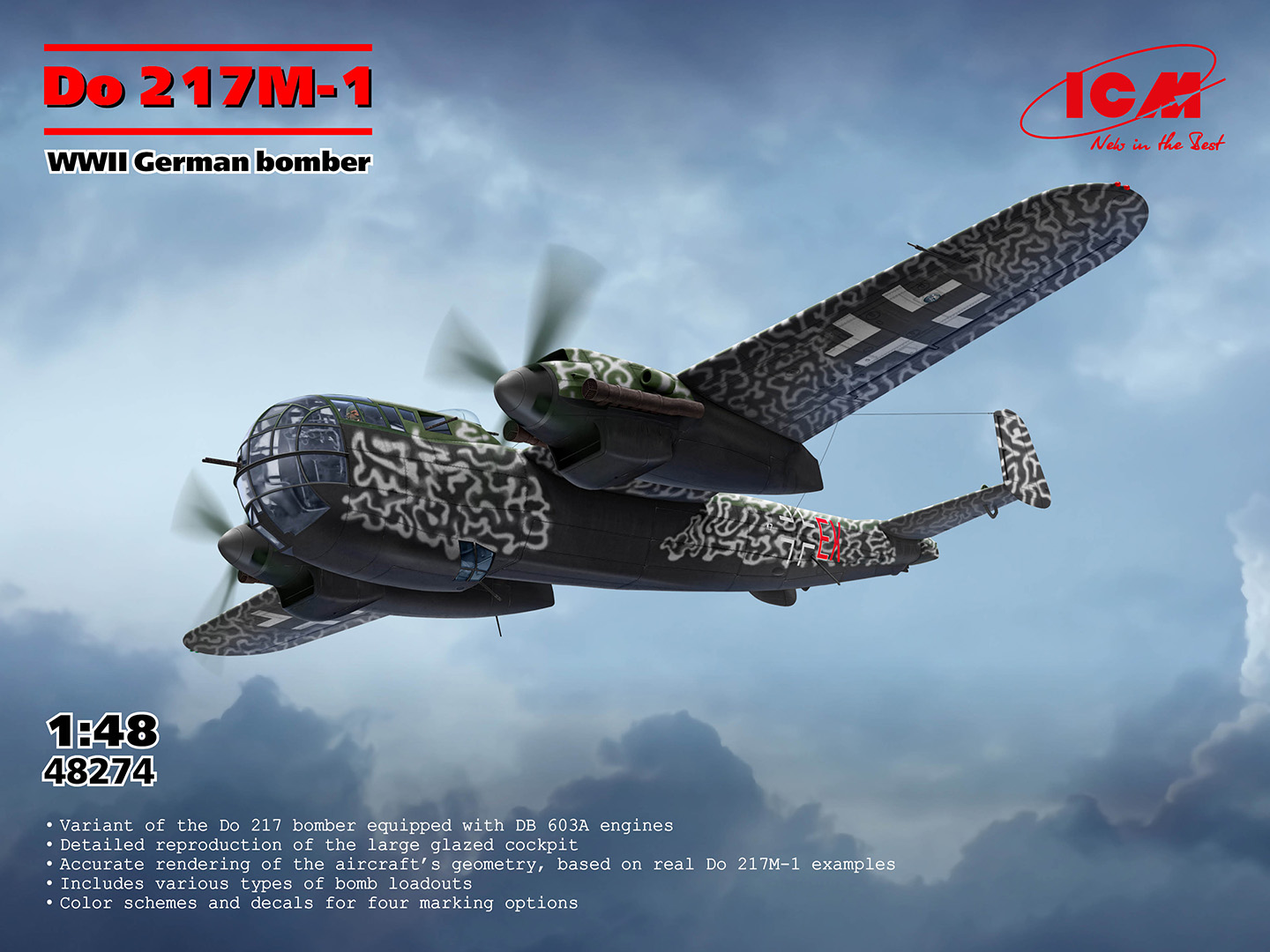 【予約する】　1/48　ドルニエ Do217M-1 ドイツ爆撃機