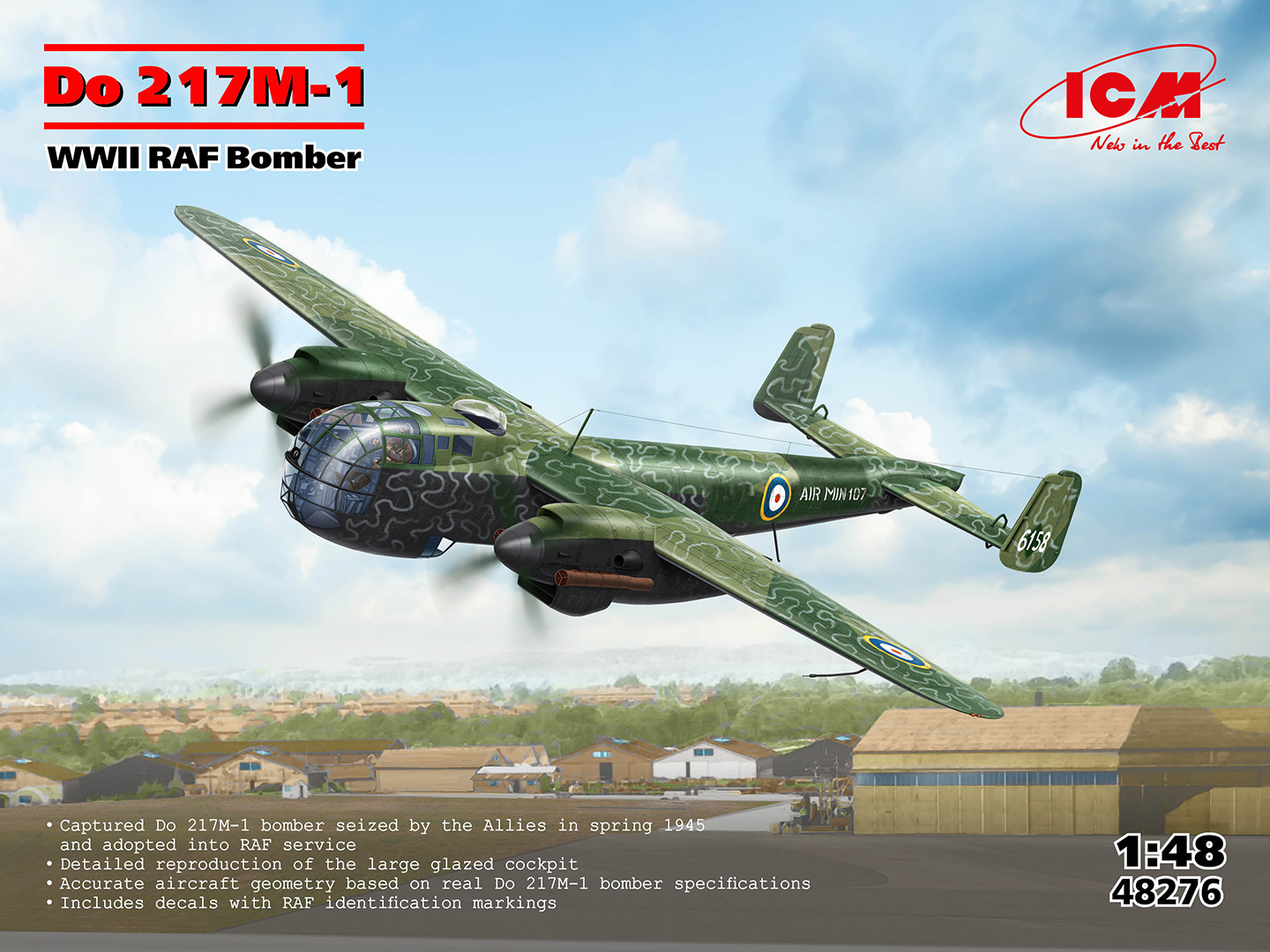 【予約する】　1/48　ドルニエ 217M-1 イギリス空軍爆撃機