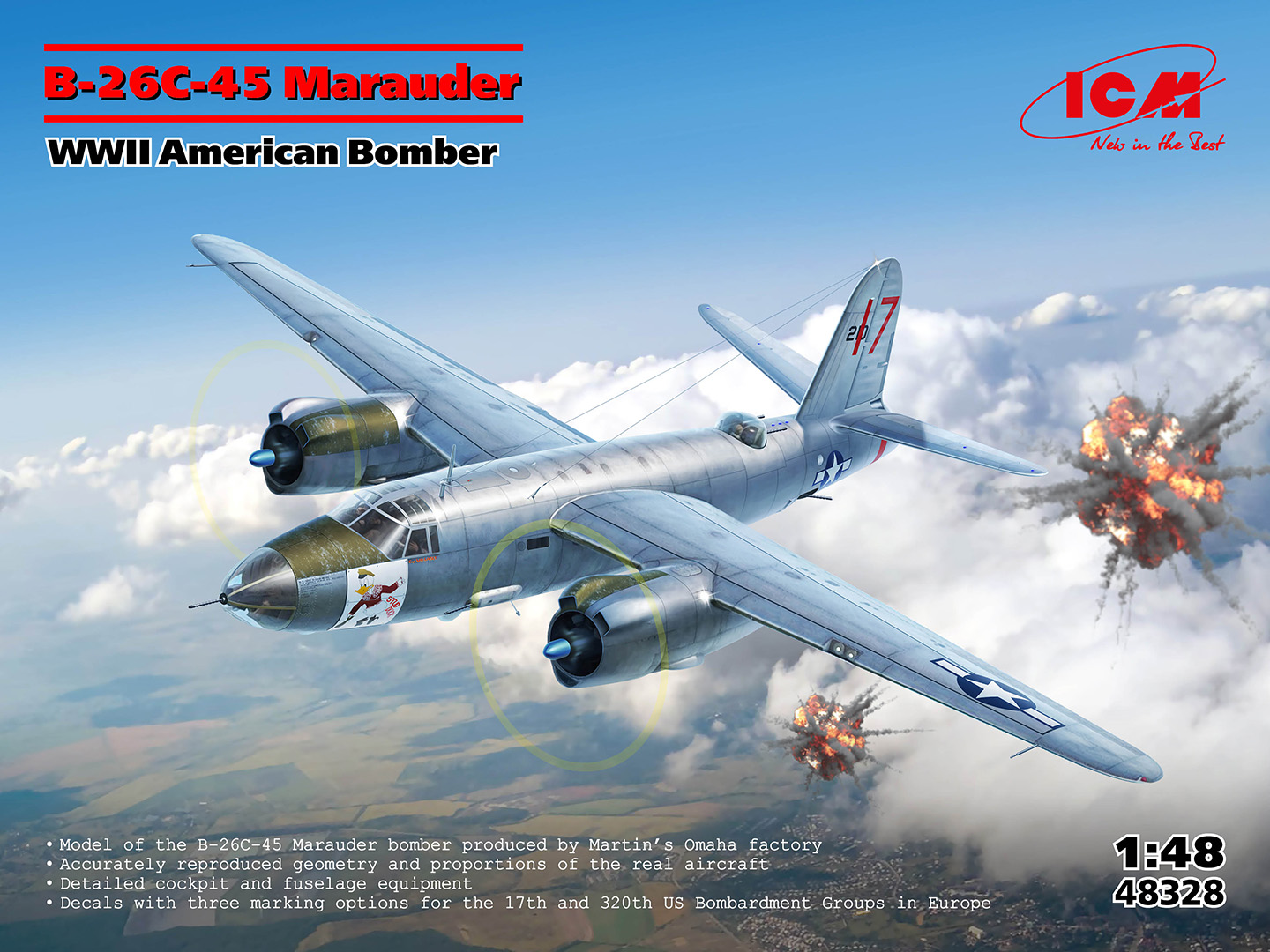 【予約する】　1/48　WWII アメリカ爆撃機 B-26C-45 マローダー