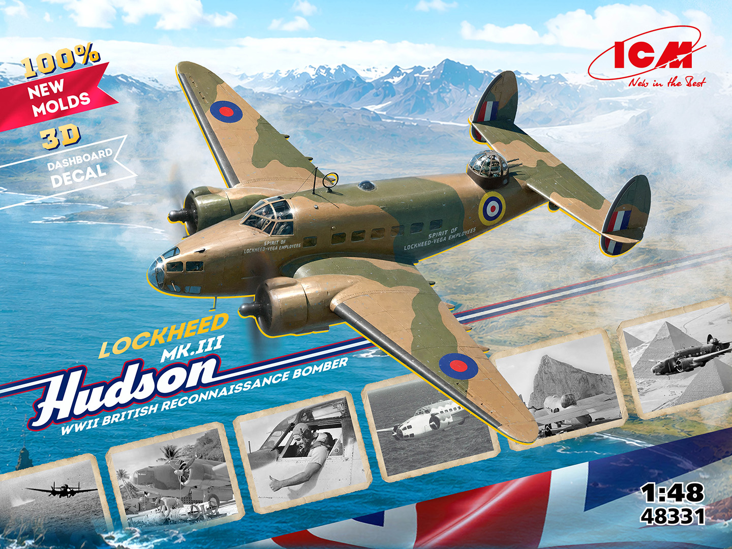 【予約する】　1/48　ロッキード・ハドソン Mk.III　イギリス偵察爆撃機