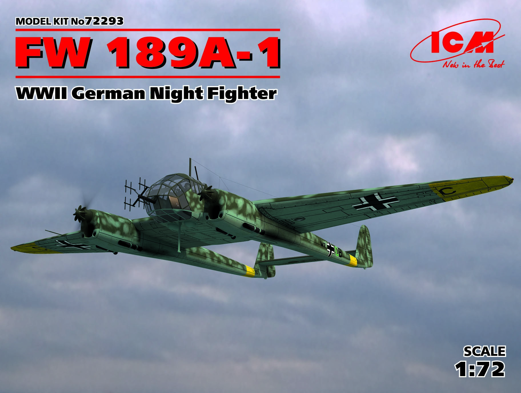 1/72　ファオッケウルフ Fw189A-1 夜戦型 - ウインドウを閉じる