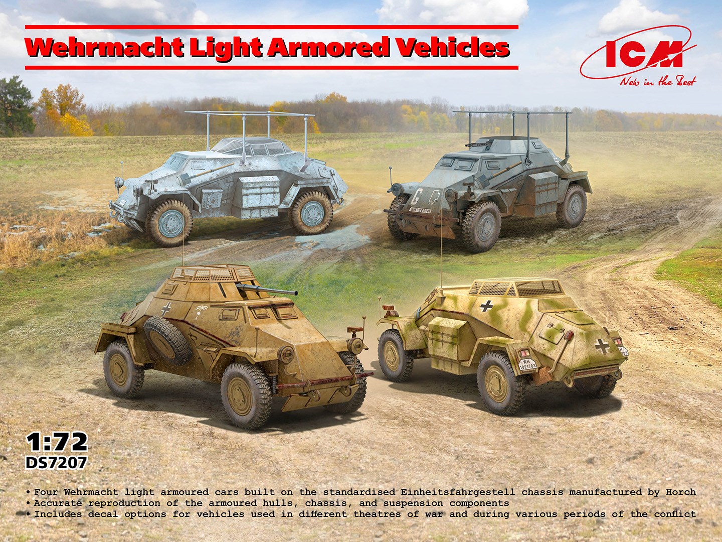 【予約する】　1/72　ドイツ国防軍軽装甲車両セット