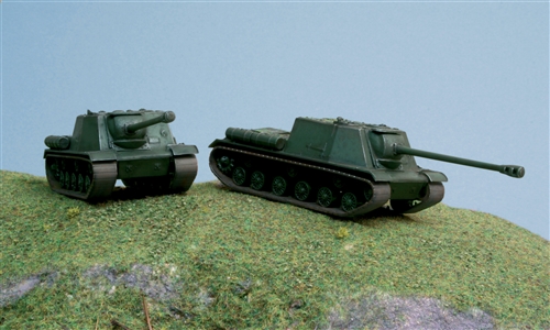 1/72　ISU-122 Pack includes 2 snap together tank kits